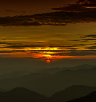 the most beautiful sunrise in peru